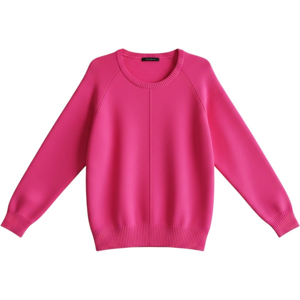 French Connection Barbiecore Oversized Womens Hot Pink Sweater XL